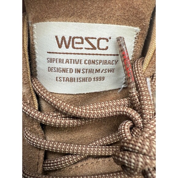 WeSC Men’s Chukka Leather Sneaker Sz 10D Brown Retail $99 - Picture 4 of 8